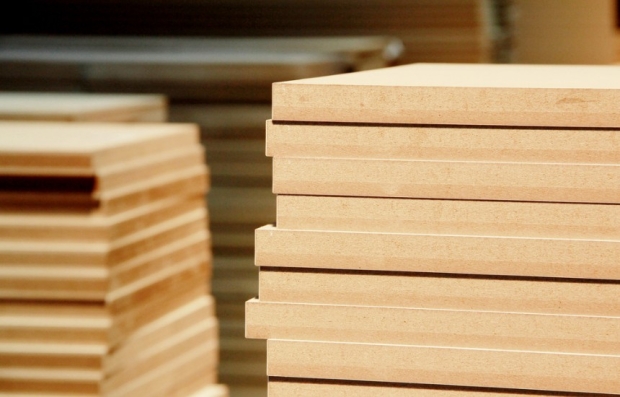 raw plain MDF board / fire resistant and moisture proof MDF